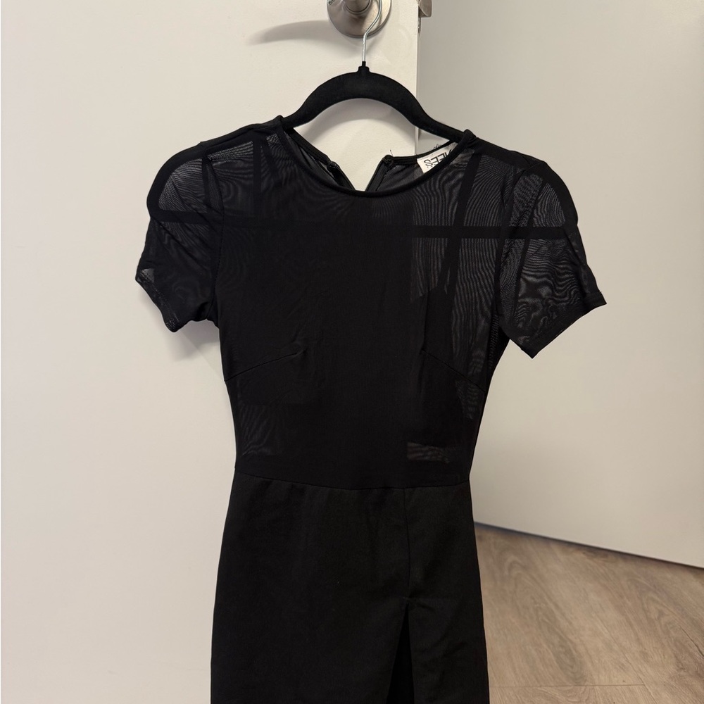 Elegant Black Mini Dress
